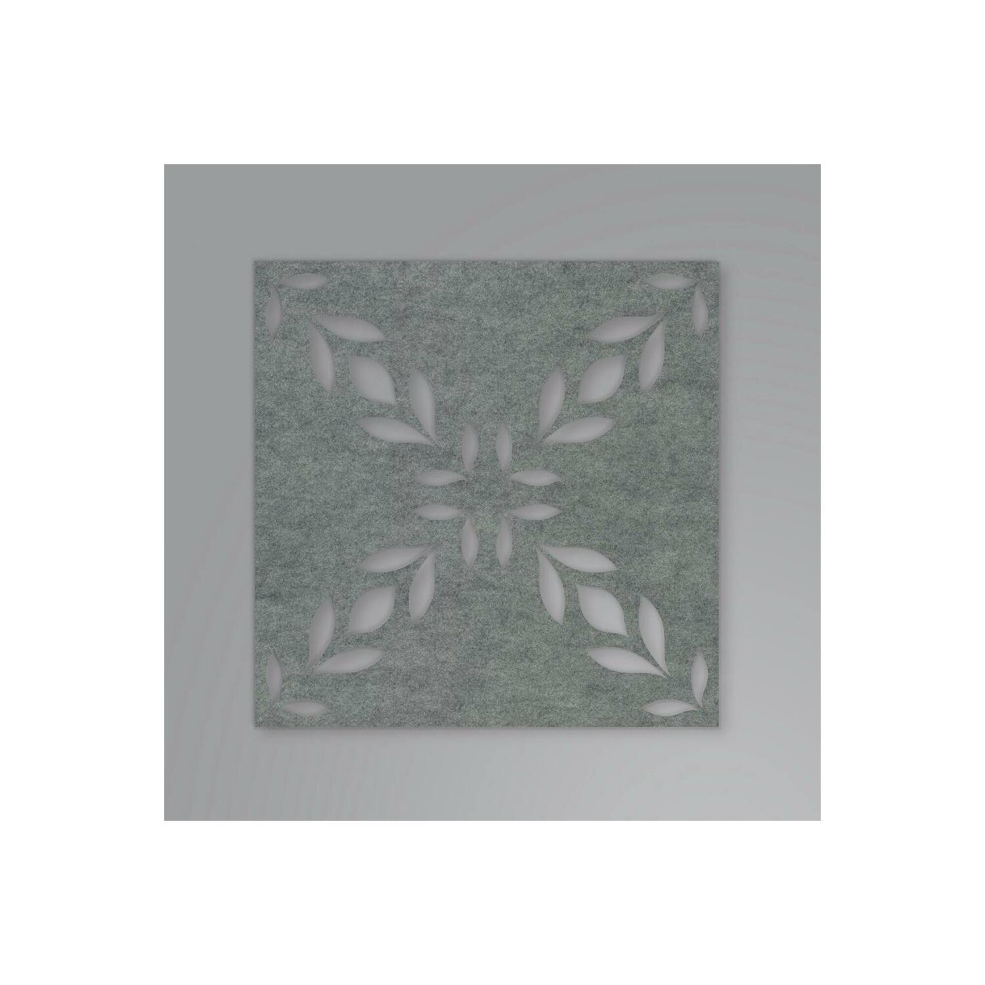 Rommates Gray Botanical Trellis Acoustical Peel & Stick Tiles
